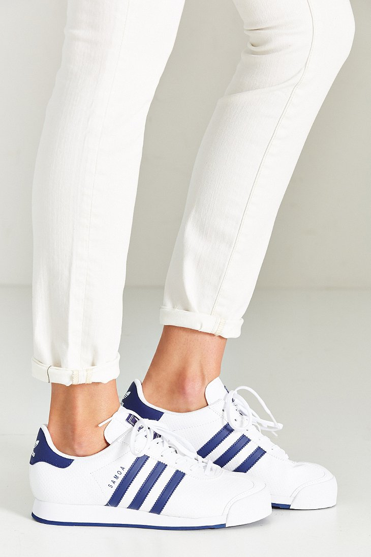 adidas Originals Samoa Blue Stripe Sneaker |