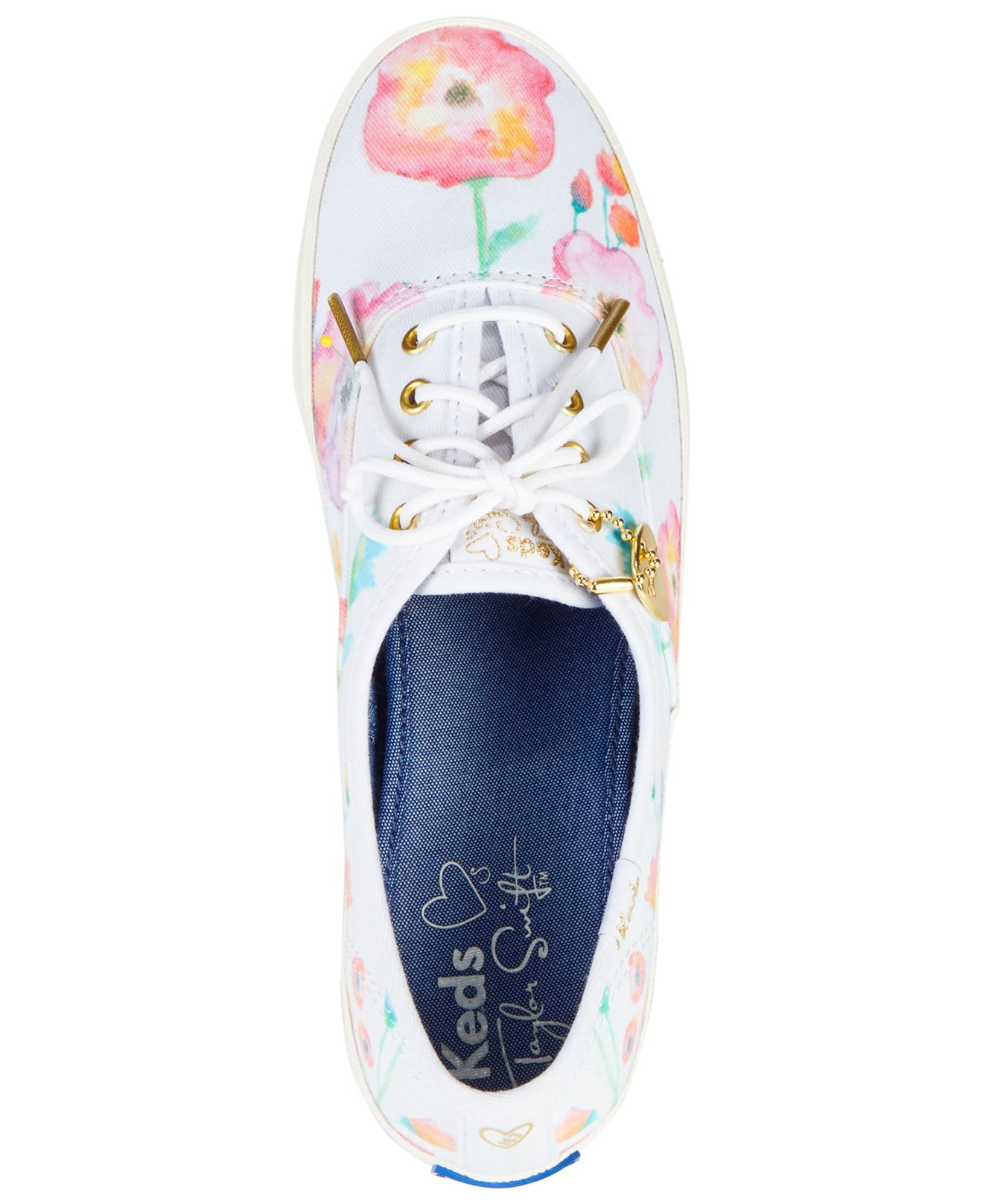 Keds Women's Limited Swift Champion Flower Painting in White |
