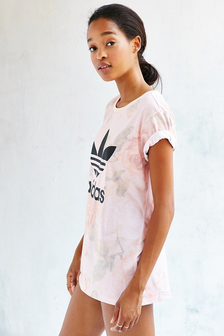 adidas originals pastel rose tee adidas originals pastel rose tee