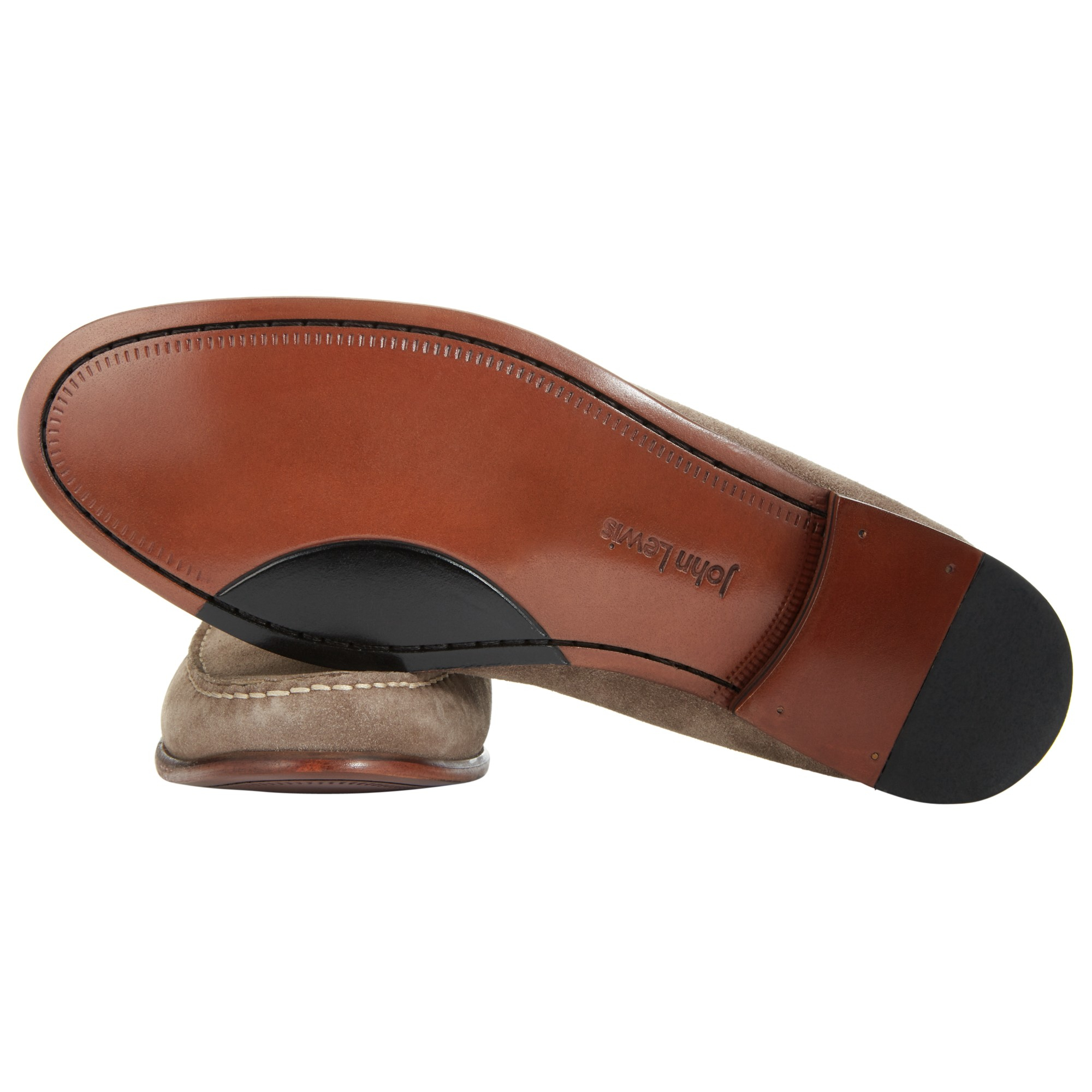 John Lewis Lloyd Suede Penny Loafers for Men - Lyst