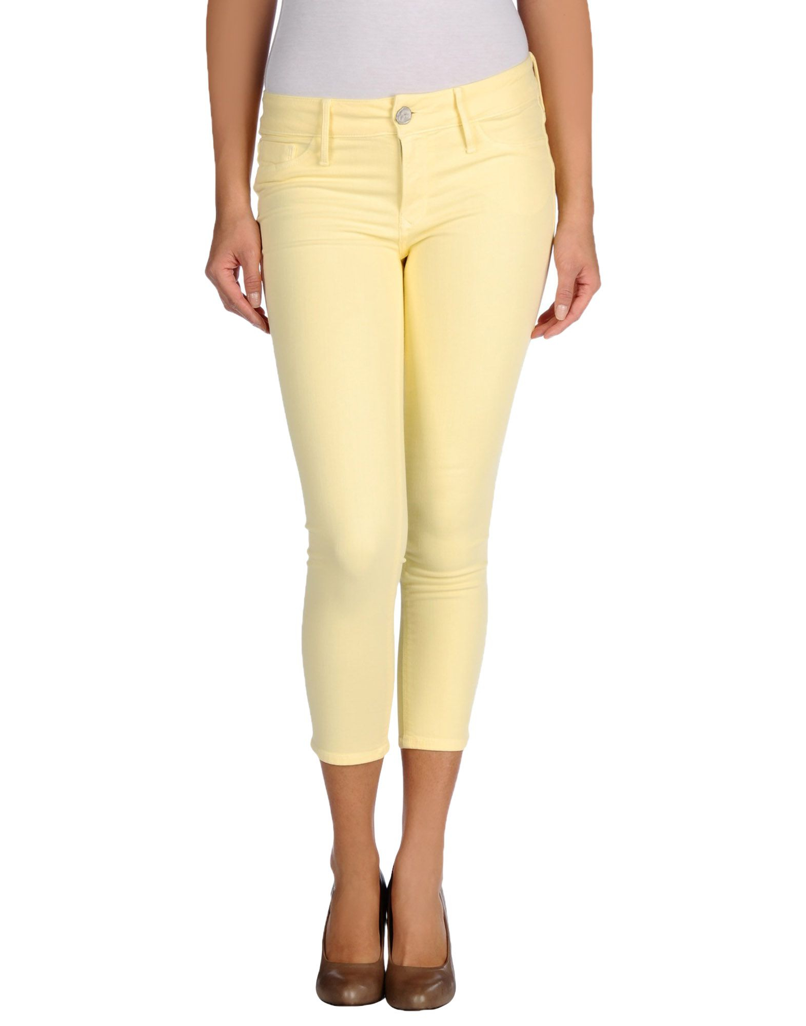 Lyst Black Orchid Denim Capris in Yellow