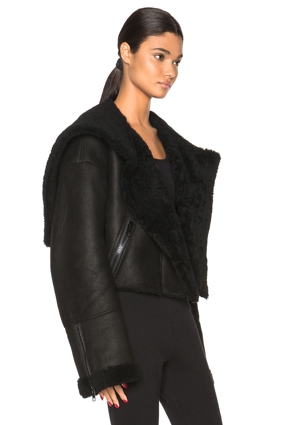 yeezy leather jacket