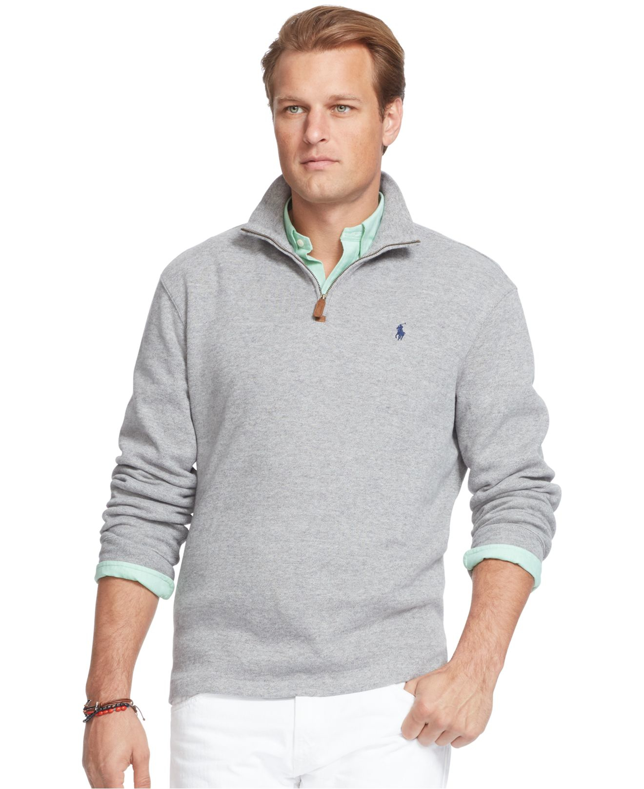 polo zip pullover