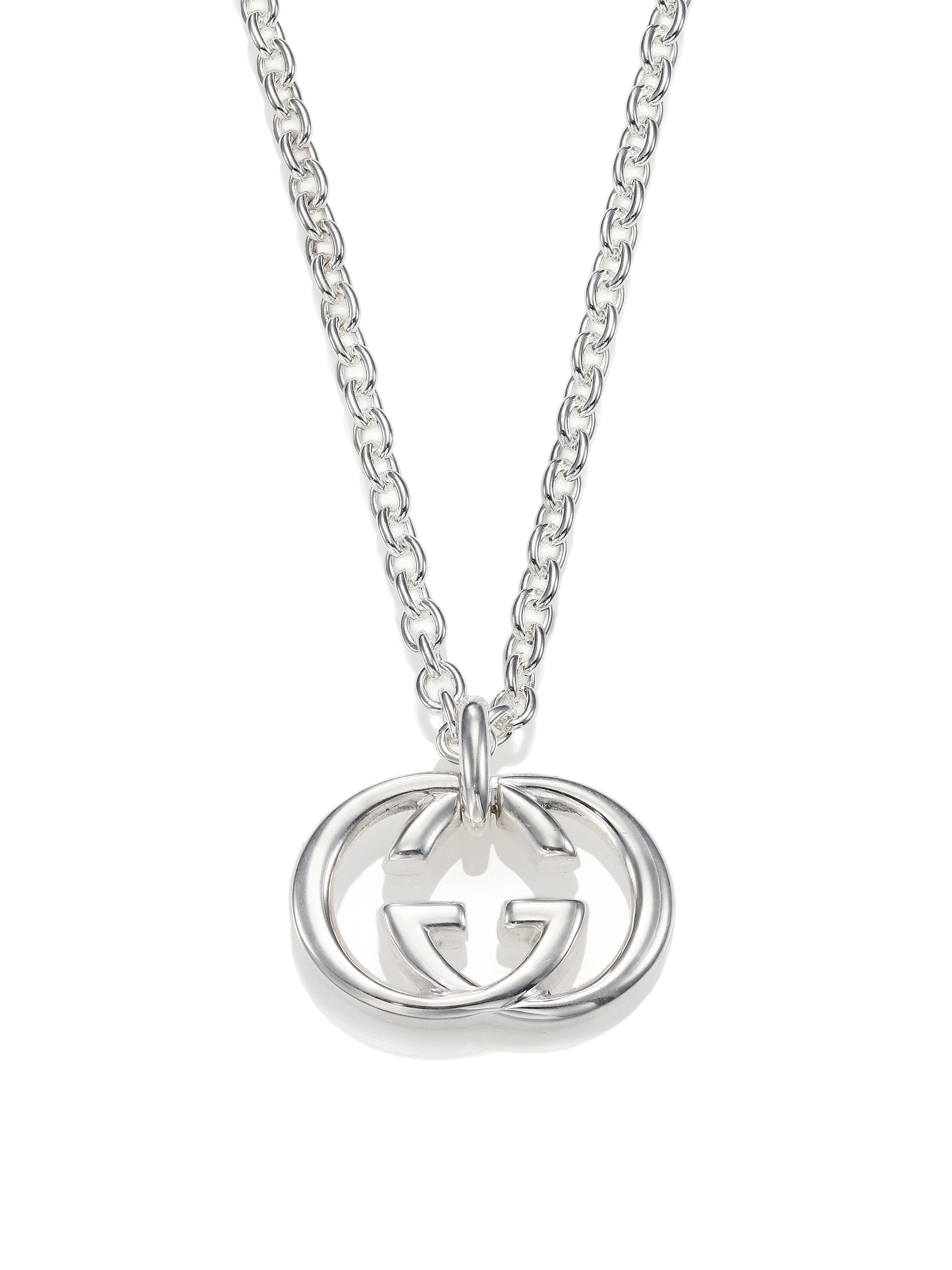 Double G Sterling Silver Chain Necklace in Silver - Gucci