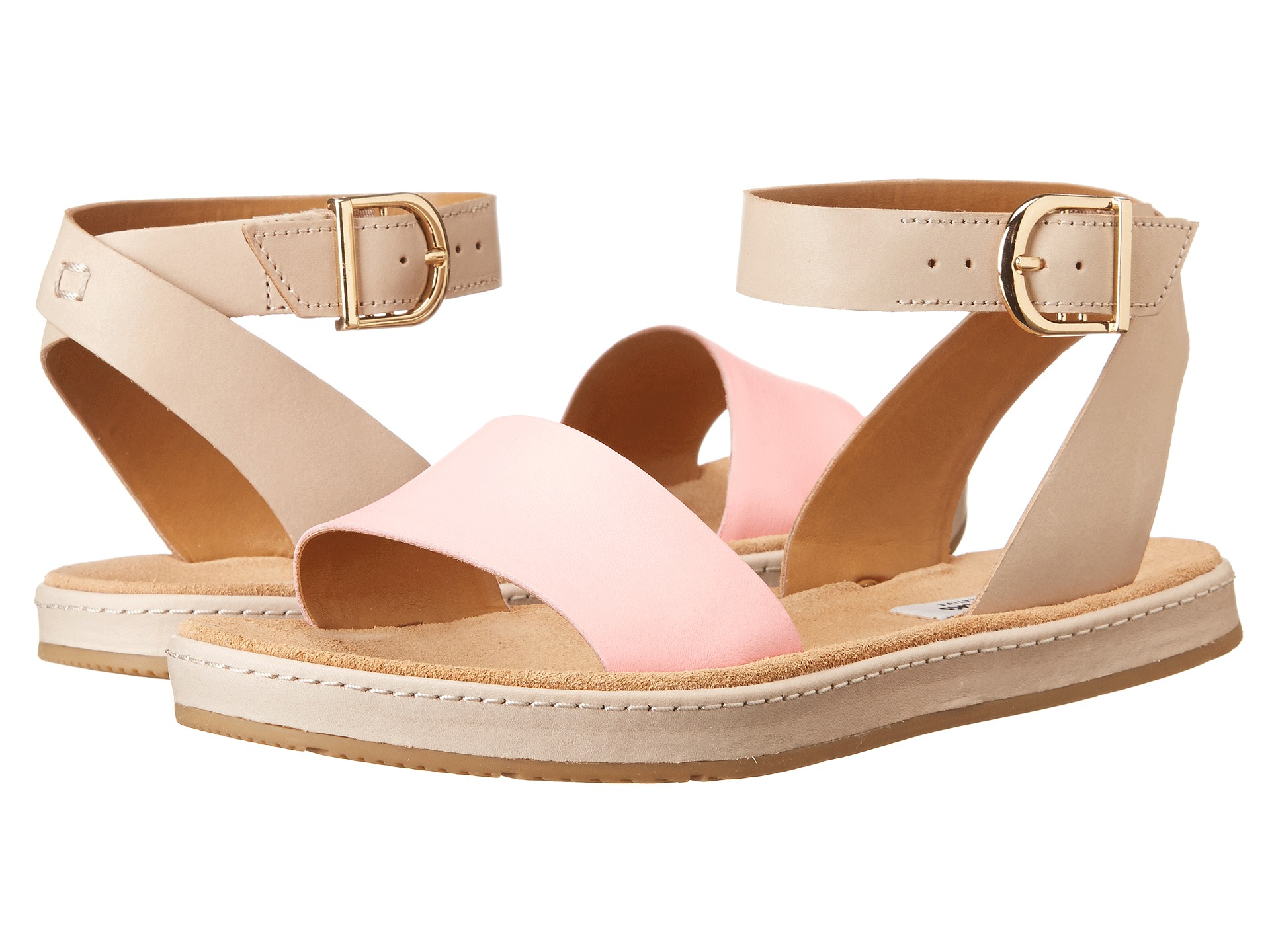 clarks pink sandals