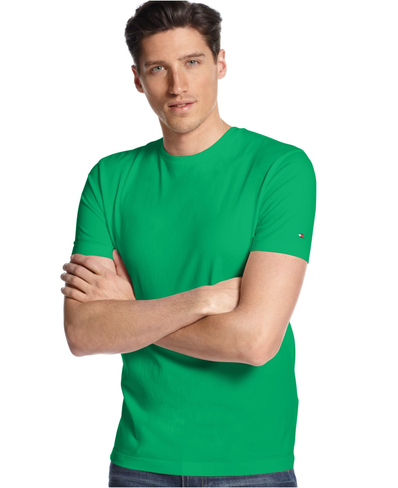tommy crew neck t shirt