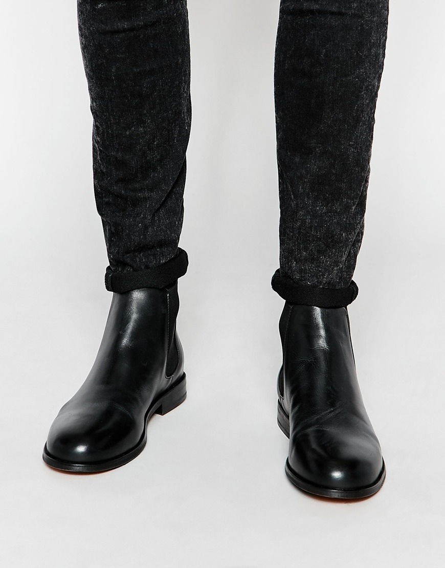 Når som helst uendelig hugge Royal Republiq Extend Leather Chelsea Boots in Black for Men - Lyst