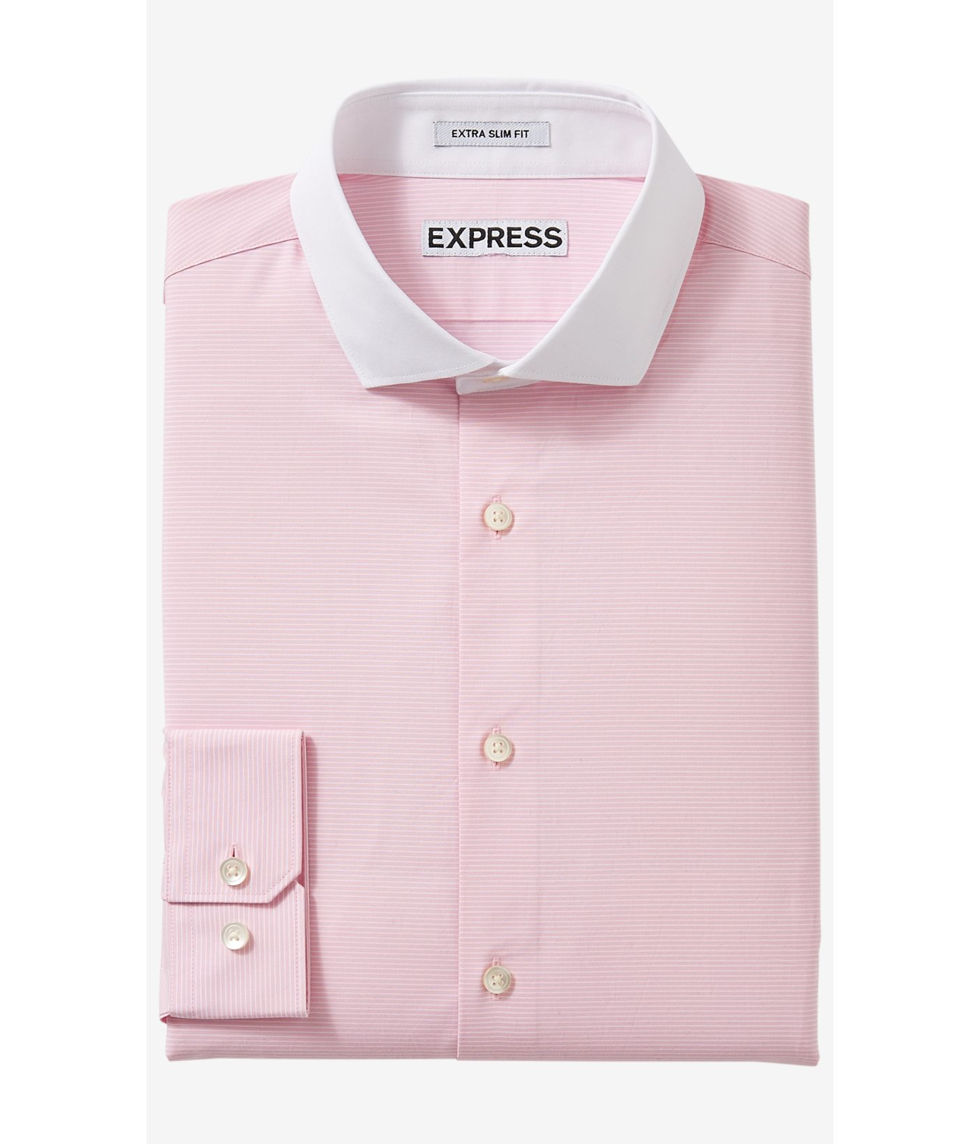 Express Cotton Slim Contrast Collar 