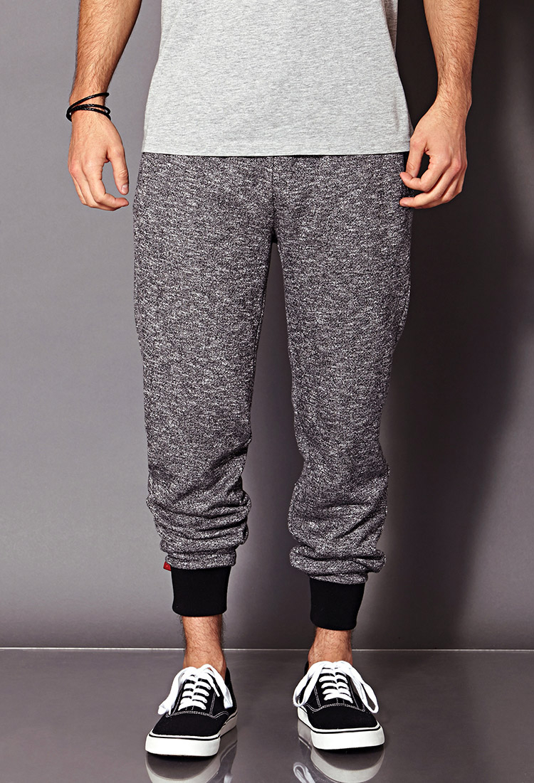 gray and black joggers