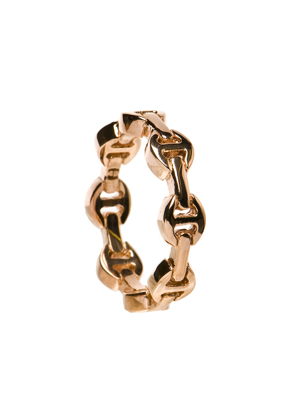 Lyst - Hoorsenbuhs 18k Rose Gold Tri Link Ring in Metallic