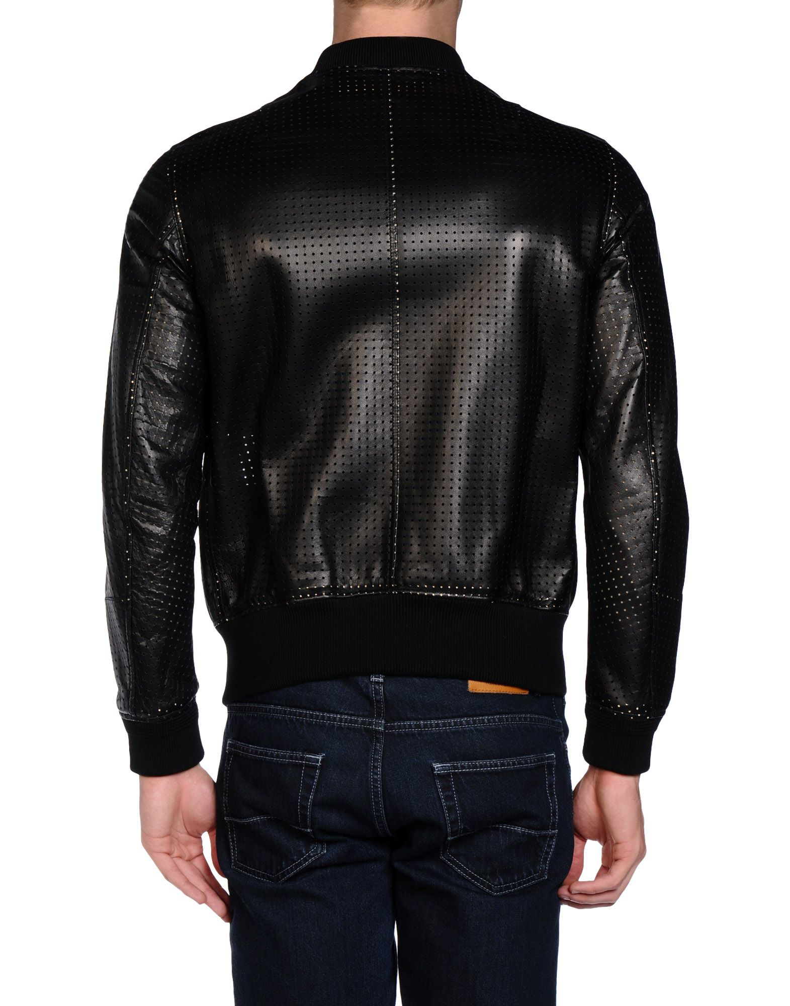 Alexander McQueen Leather Jacket in Black for Men - Lyst