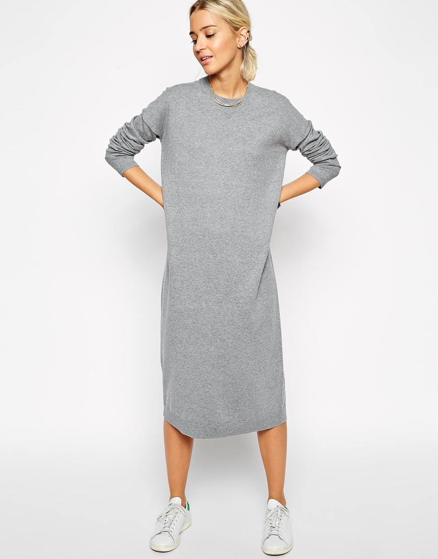 asos midi jumper dress