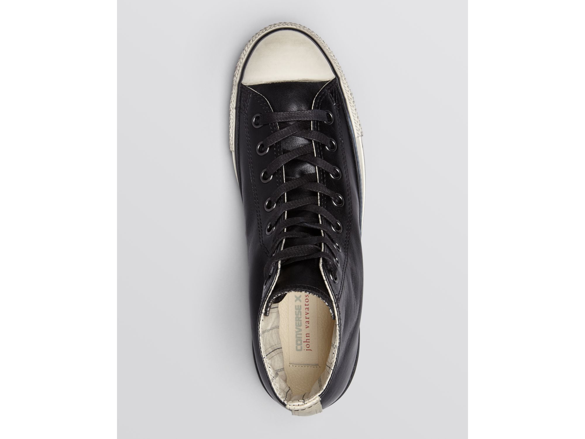 Converse By John Varvatos Chuck Taylor All Leather Sneakers in Black for Men | Lyst