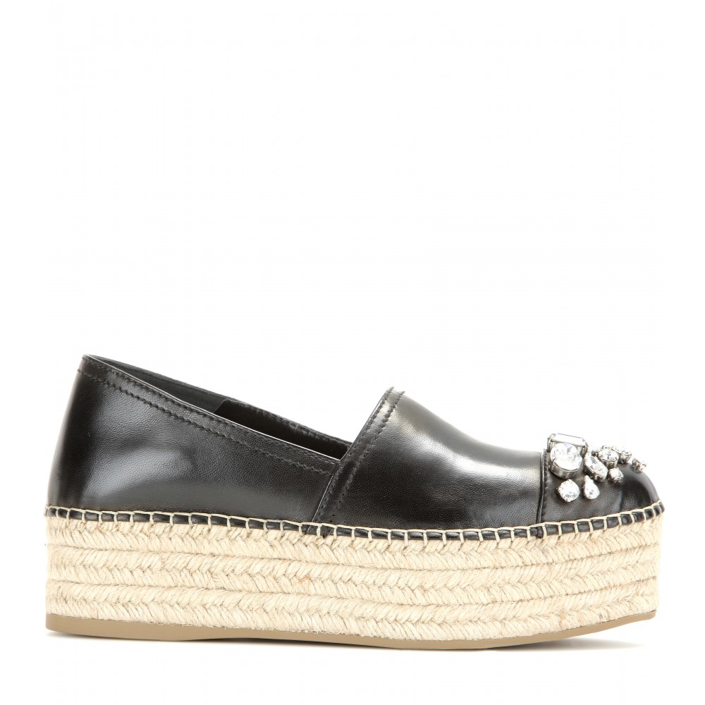 miu miu platform loafers