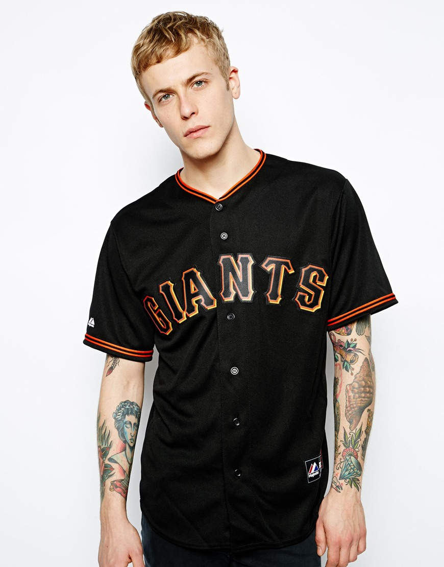 Majestic San Francisco Giants Alternate Baseball Jersey in Black