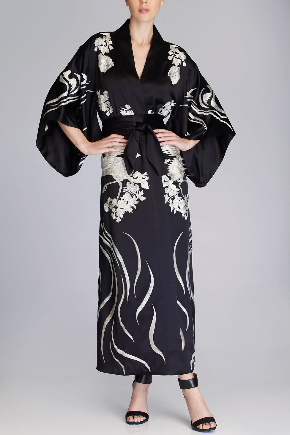 Lyst - Natori Couture Sarimanok Robe in Black