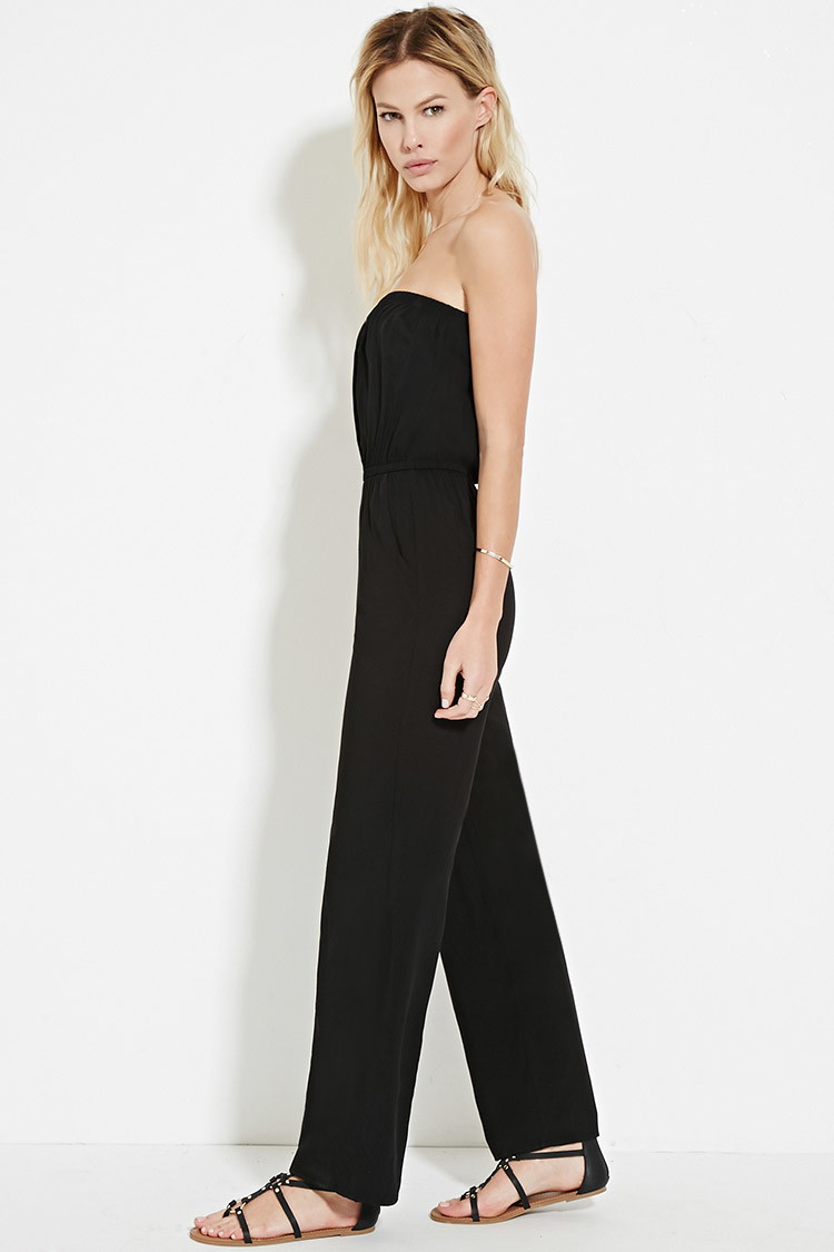 forever 21 strapless jumpsuit