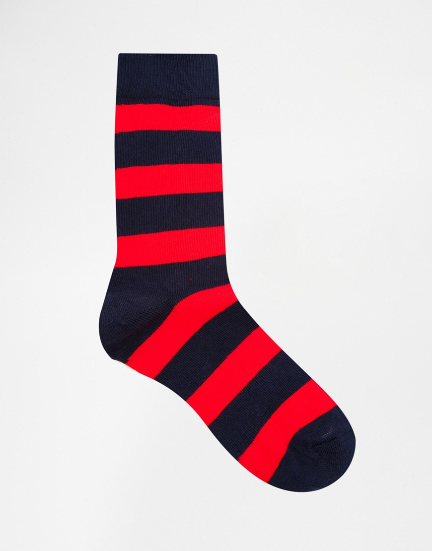 striped happy socks
