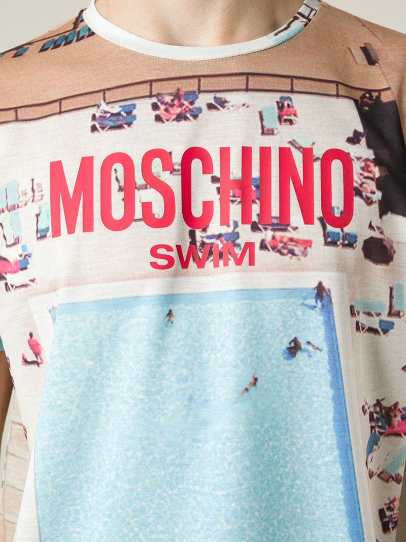 Moschino Swimming Pool Print T-Shirt 