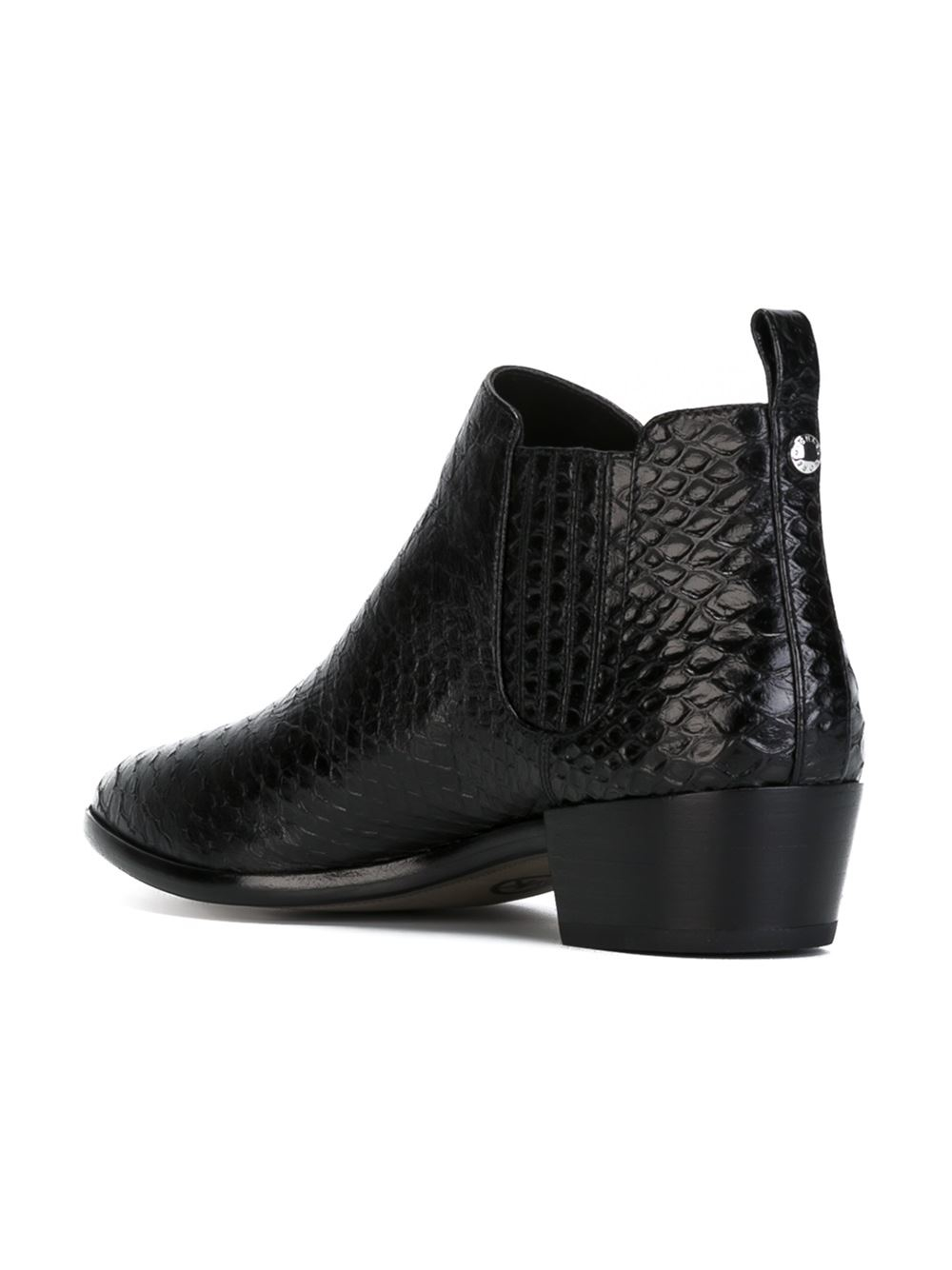 black snakeskin boots womens