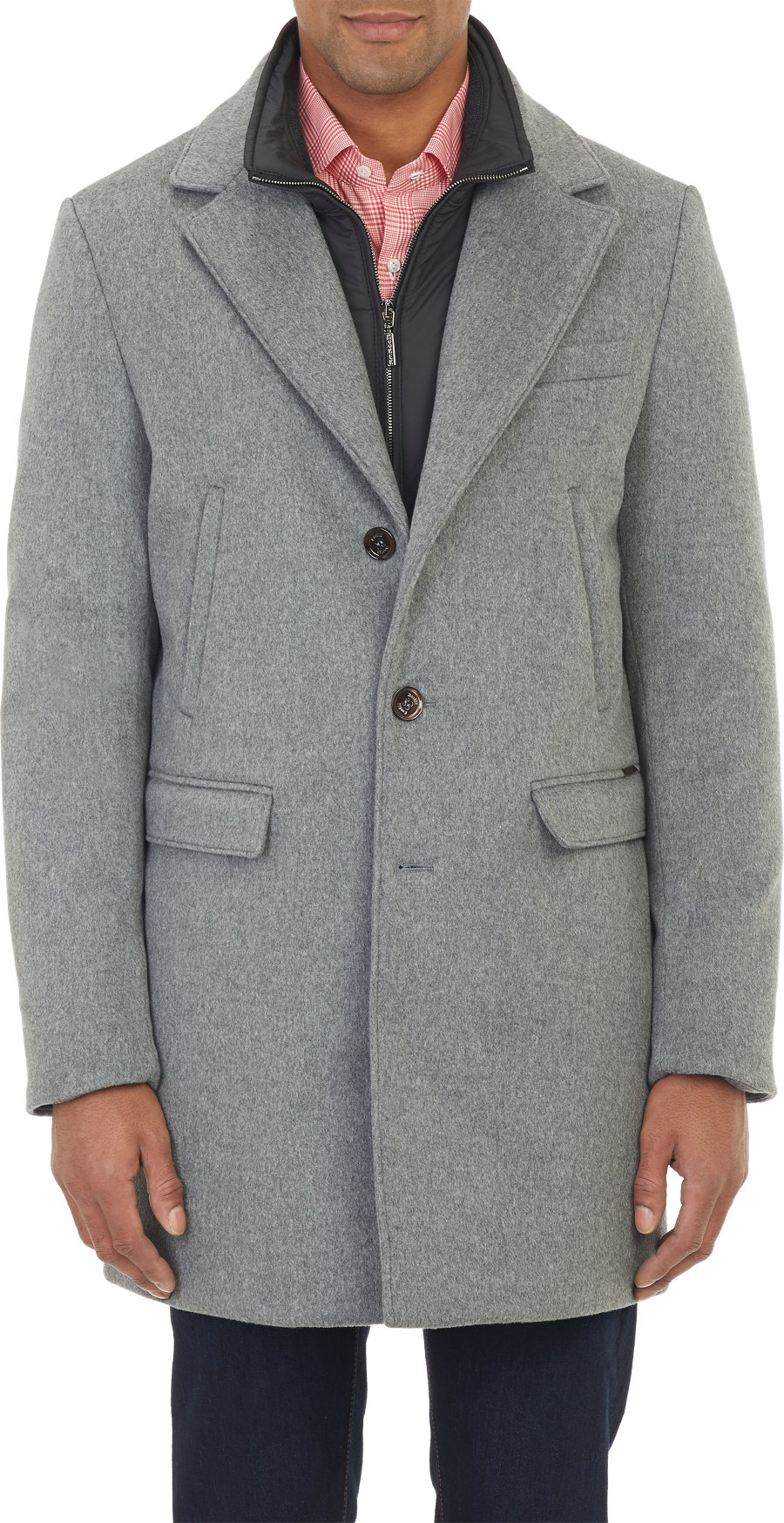 Moorer Waterproof Cashmere Down-filled Coat-grey Size 46 in Gray for ...