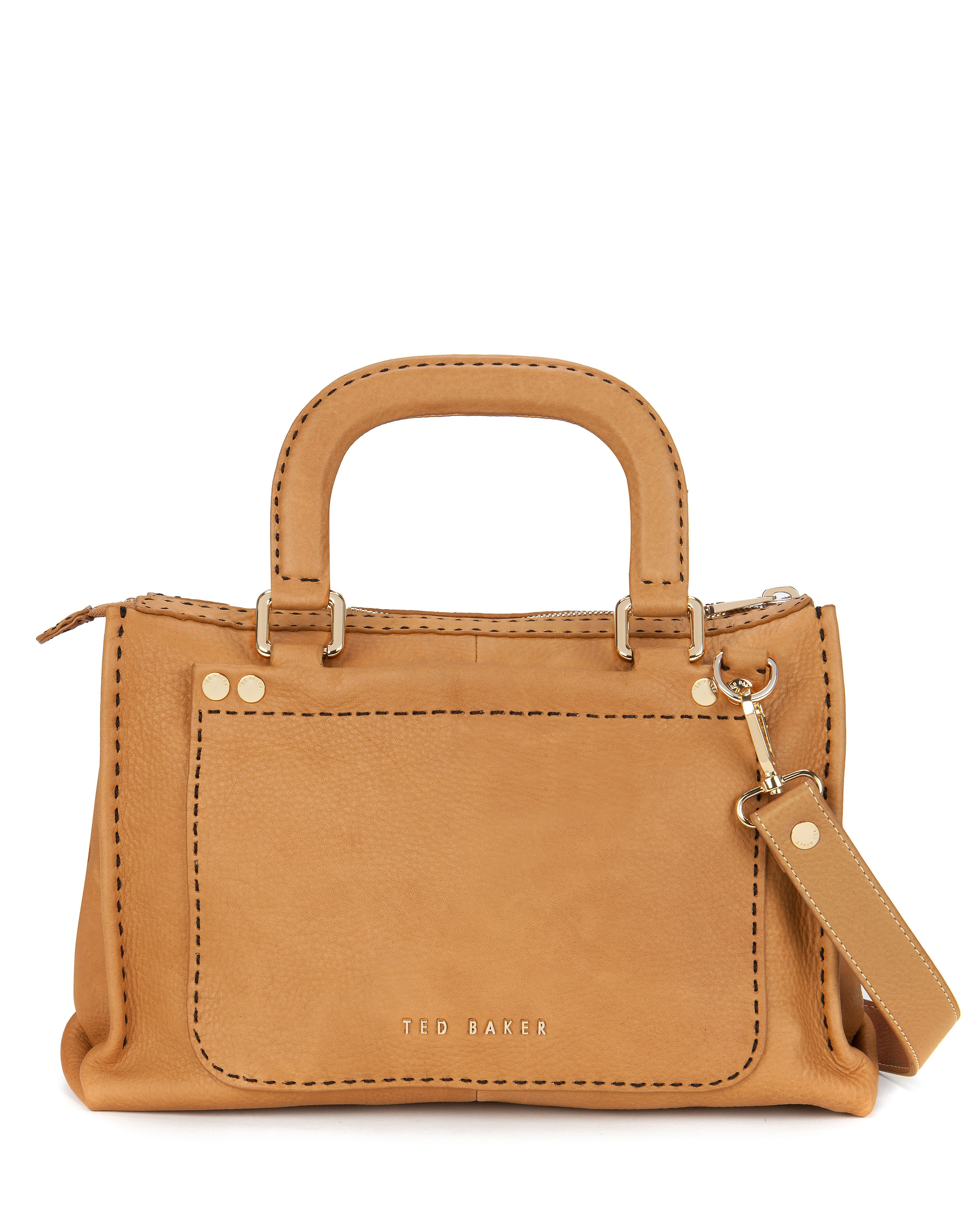 Ted Baker Hickory Stab Stitch Bag in Brown | Lyst