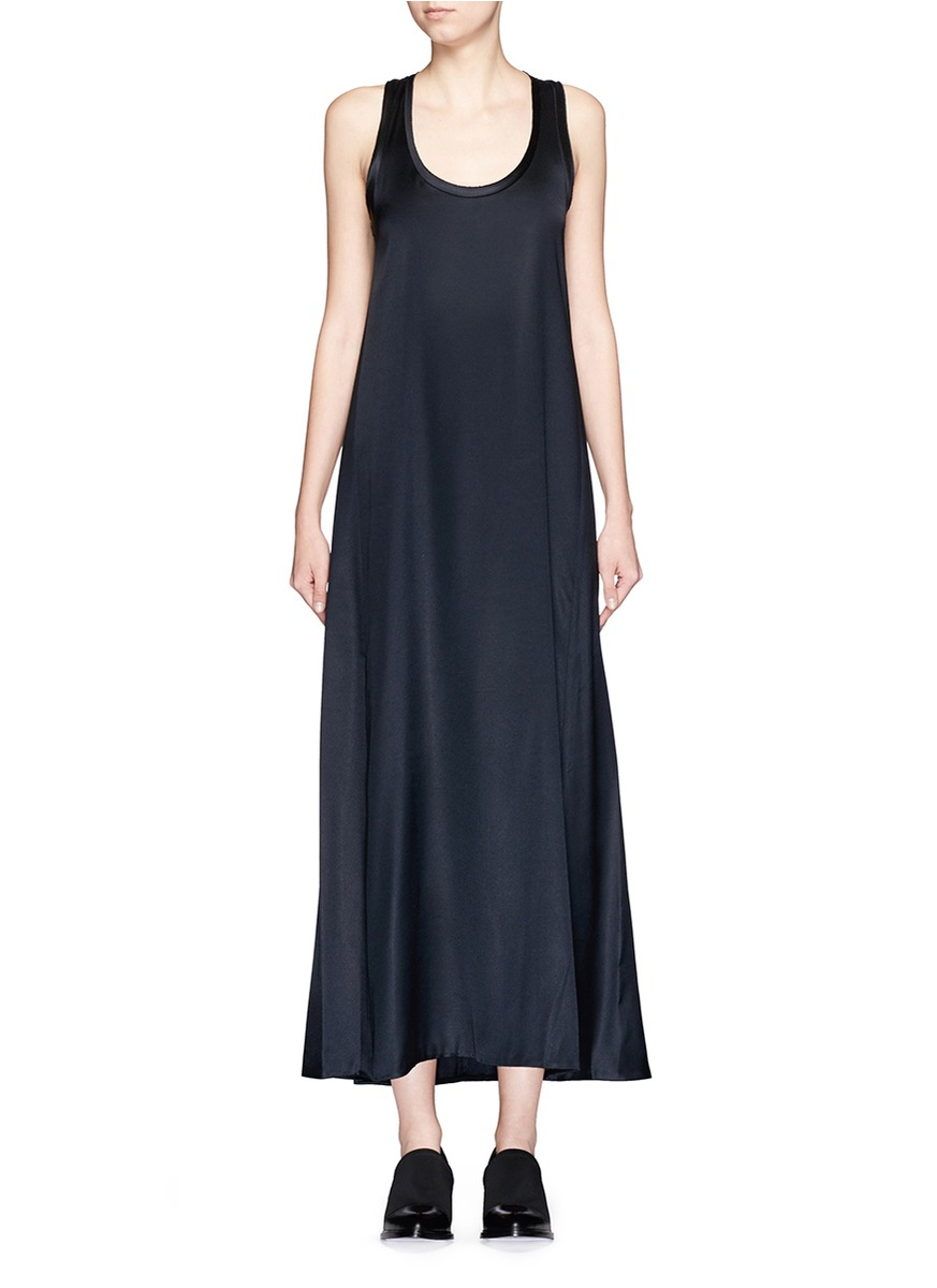 silk tank dress