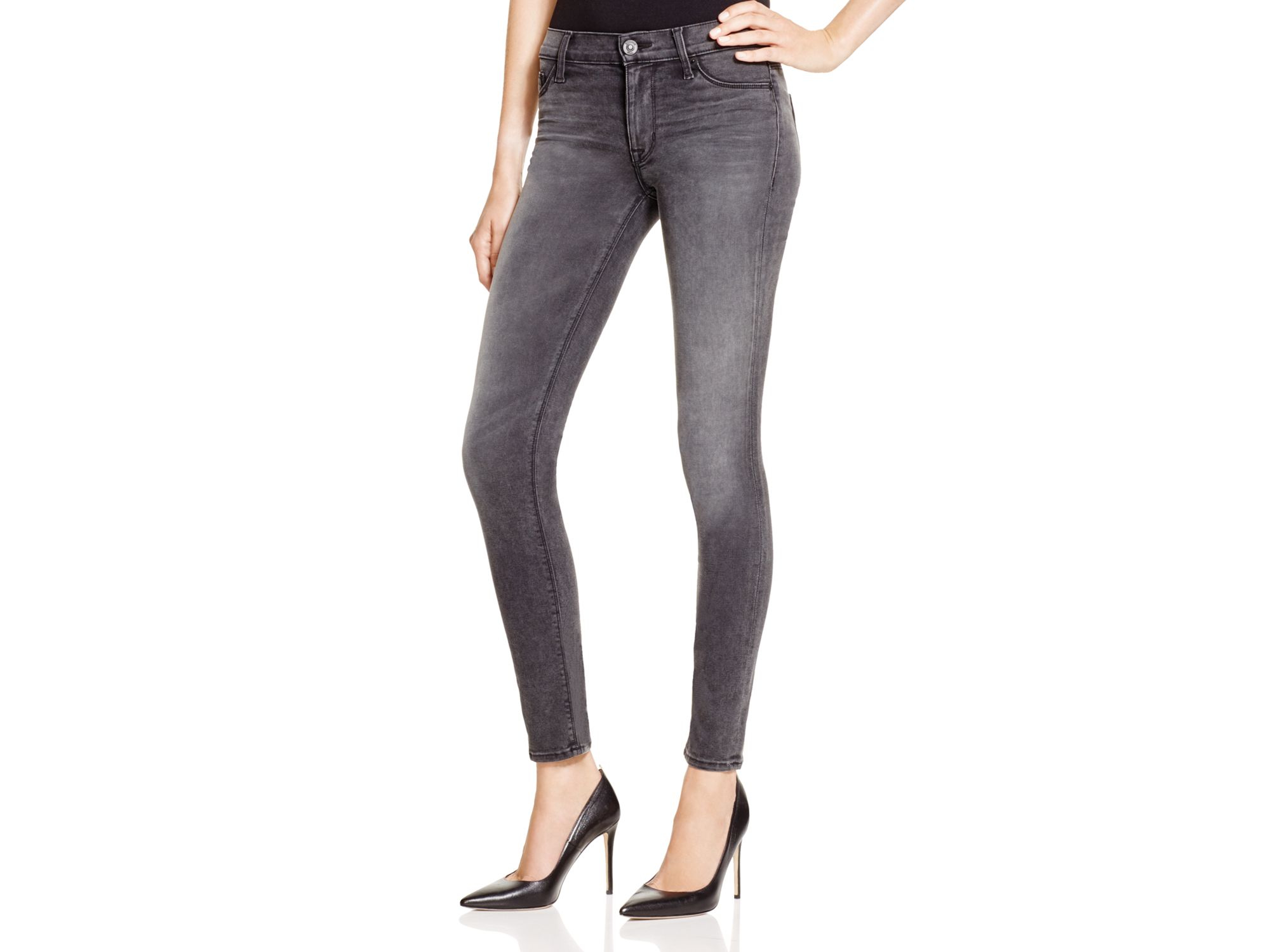 hudson nico midrise super skinny black