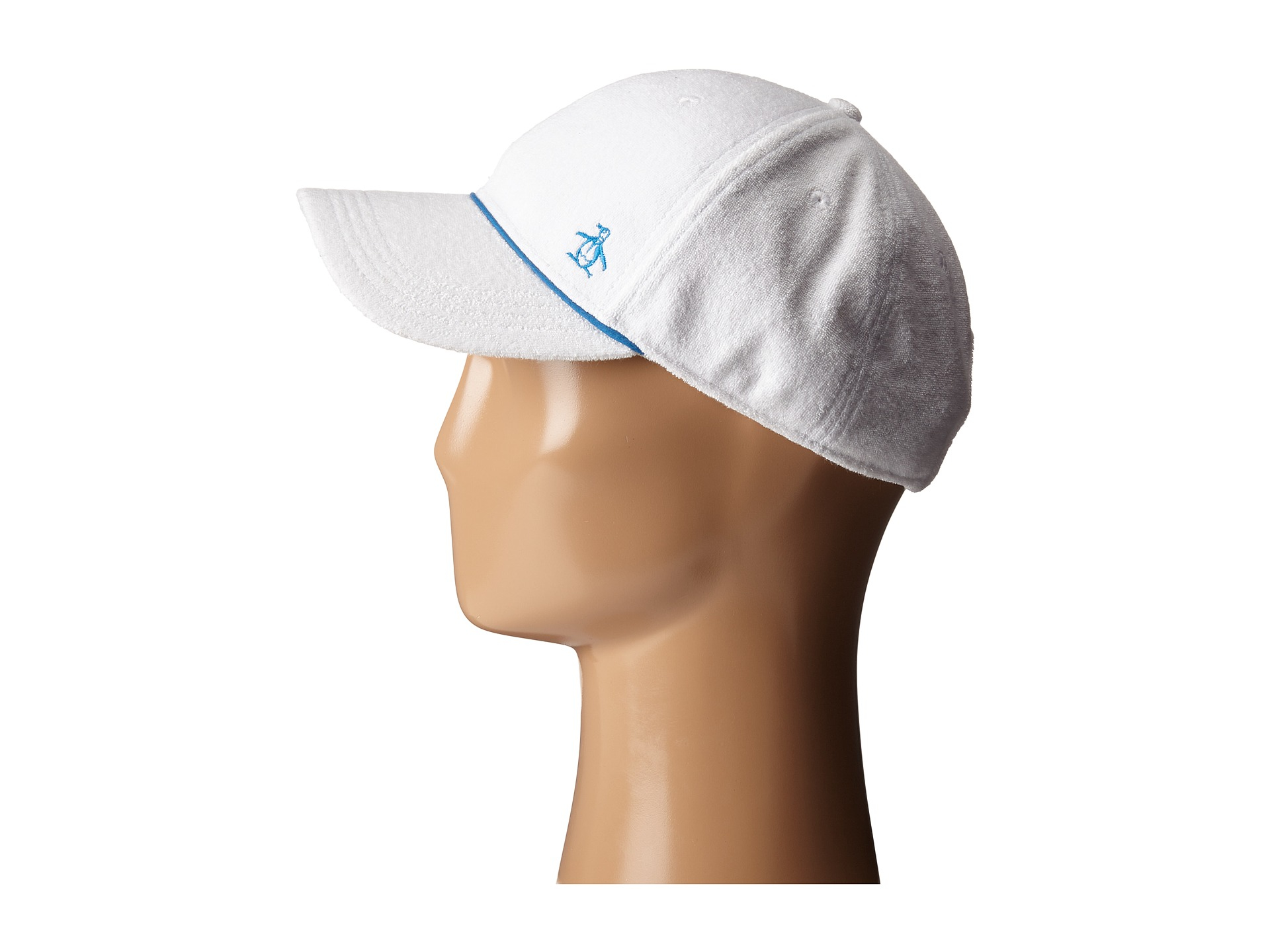 Original Penguin Cotton Terry Cloth Baseball Cap in Bright White (White
