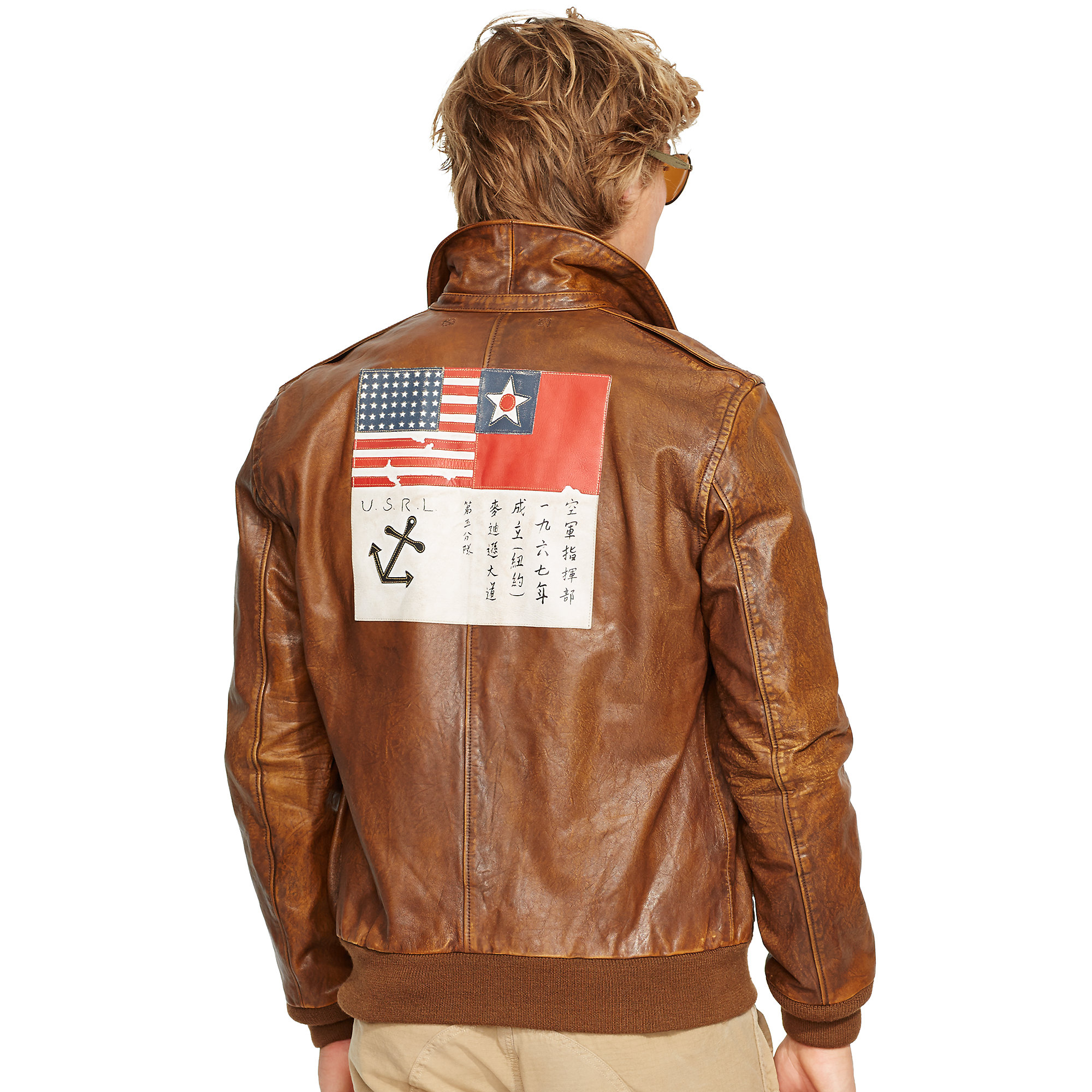 Polo Ralph Lauren Leather Farrington A2 Jacket in Brown for Men | Lyst