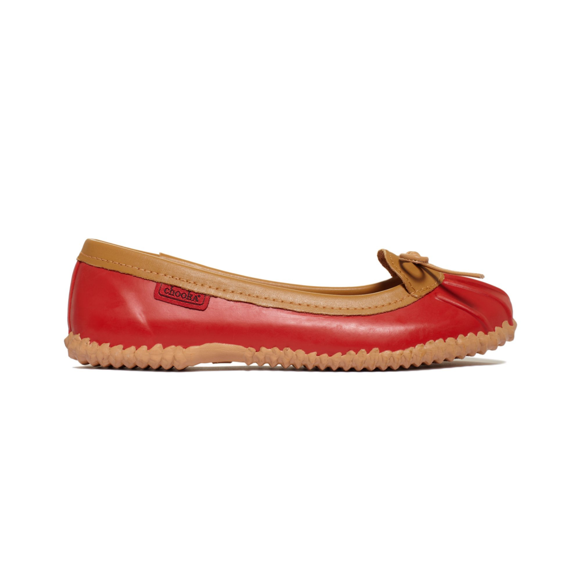 Chooka Solid Duck Skimmer Rain Shoes in Red Lyst
