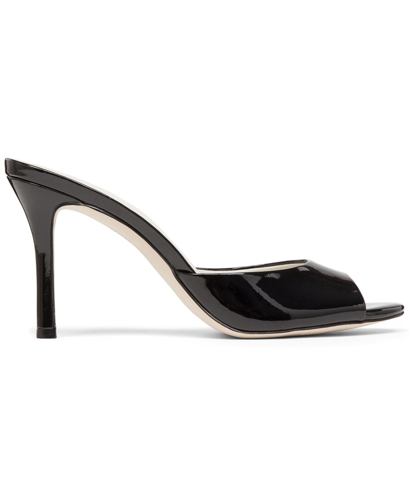 BCBGeneration Disco Slide Dress Sandals in Black Patent (Black) - Lyst