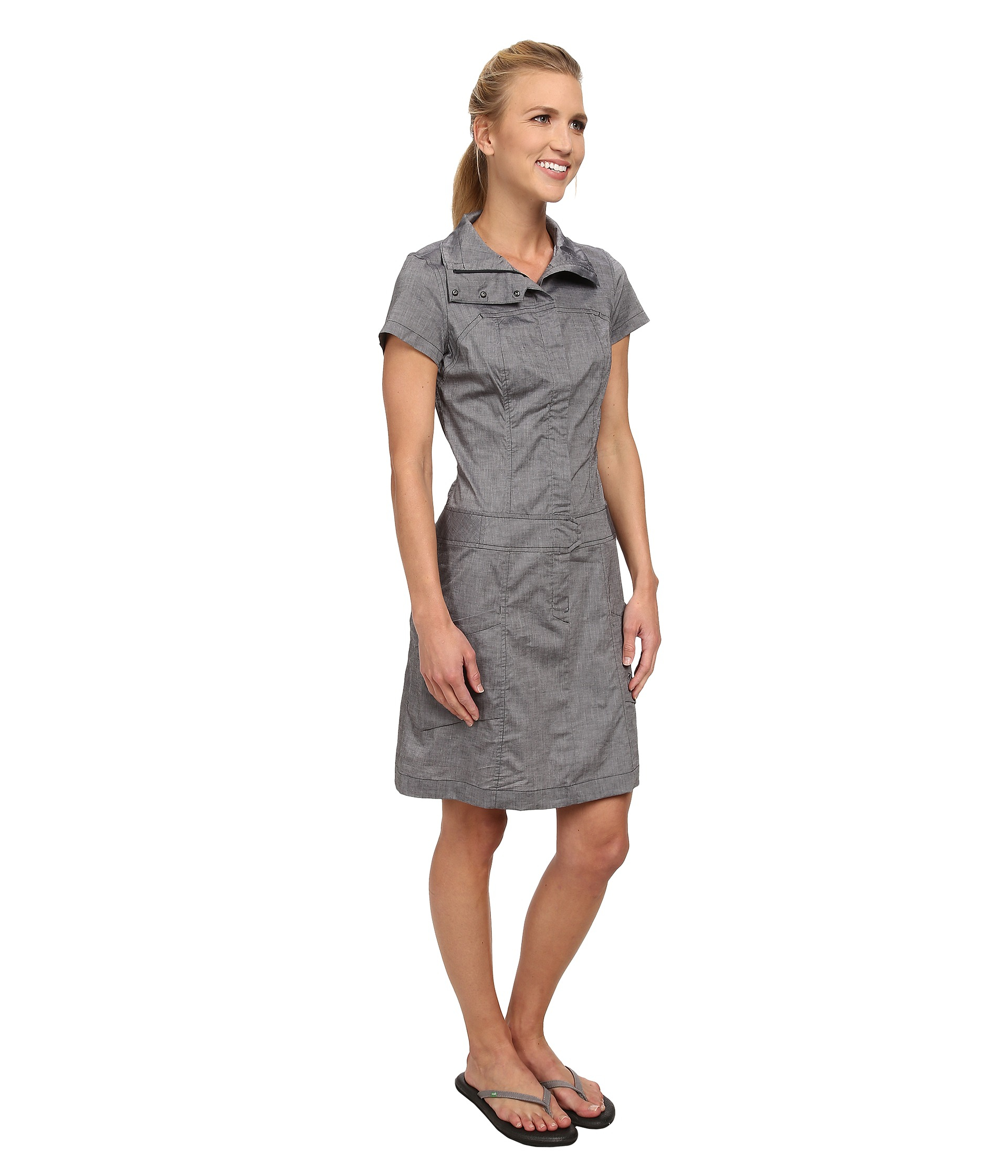 Arc'teryx Cotton Blasa Dress in Denim (Gray) - Lyst