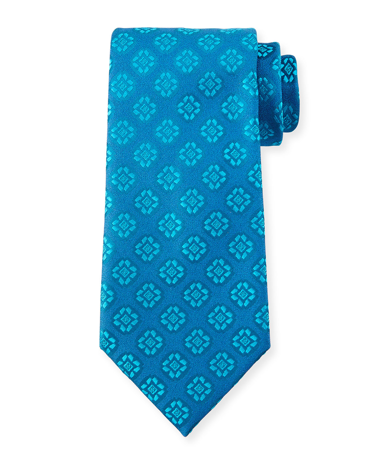 Charvet Medallion-print Silk Tie in Blue for Men (LIGHT BLUE) | Lyst