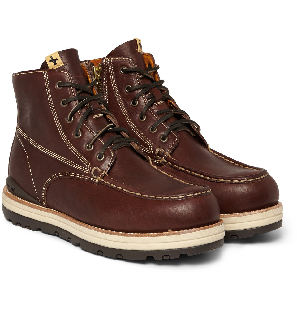 Lyst - Visvim 7 Hole Moc Toe Leather Boots in Brown for Men