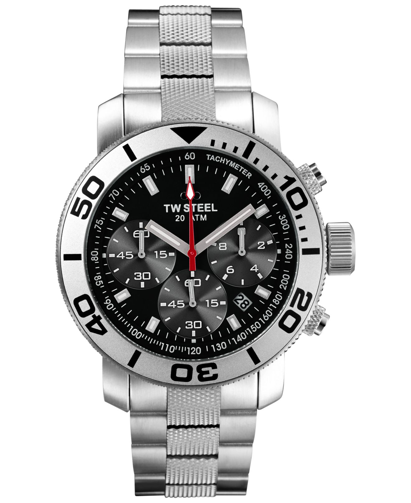 Lyst Tw Steel Unisex Chronograph Grandeur Diver Stainless Steel