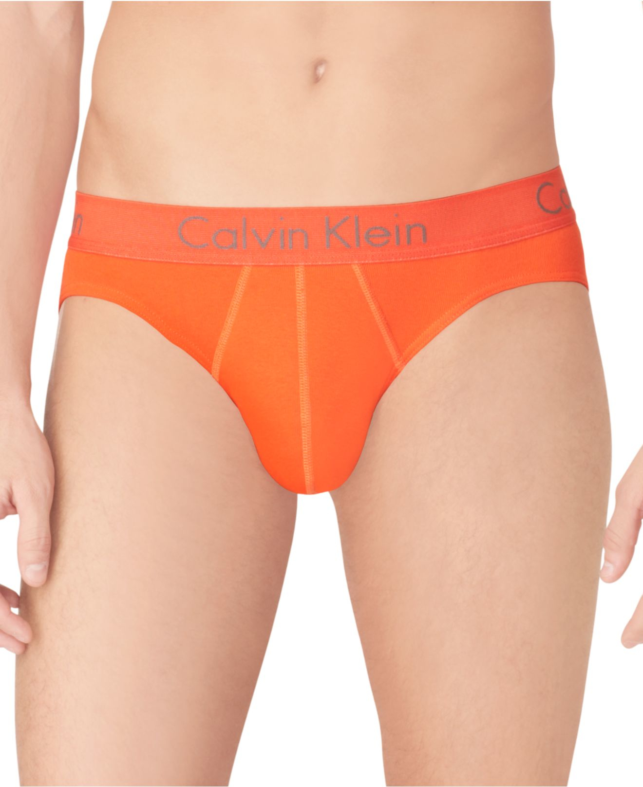 Calvin Klein Body Hip Brief 2 Pack U1803 In Orange For Men Lyst