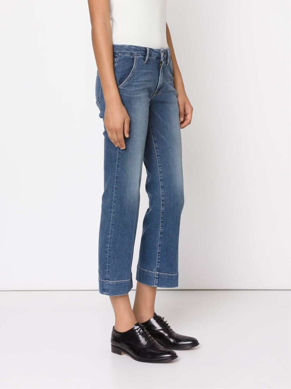 frame cropped jeans