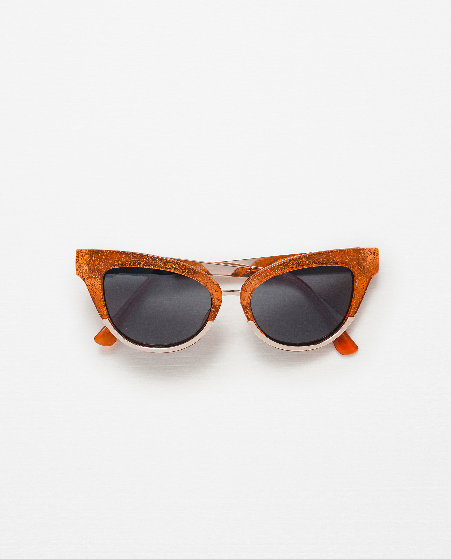 Zara Metallic Sunglasses in Orange Lyst
