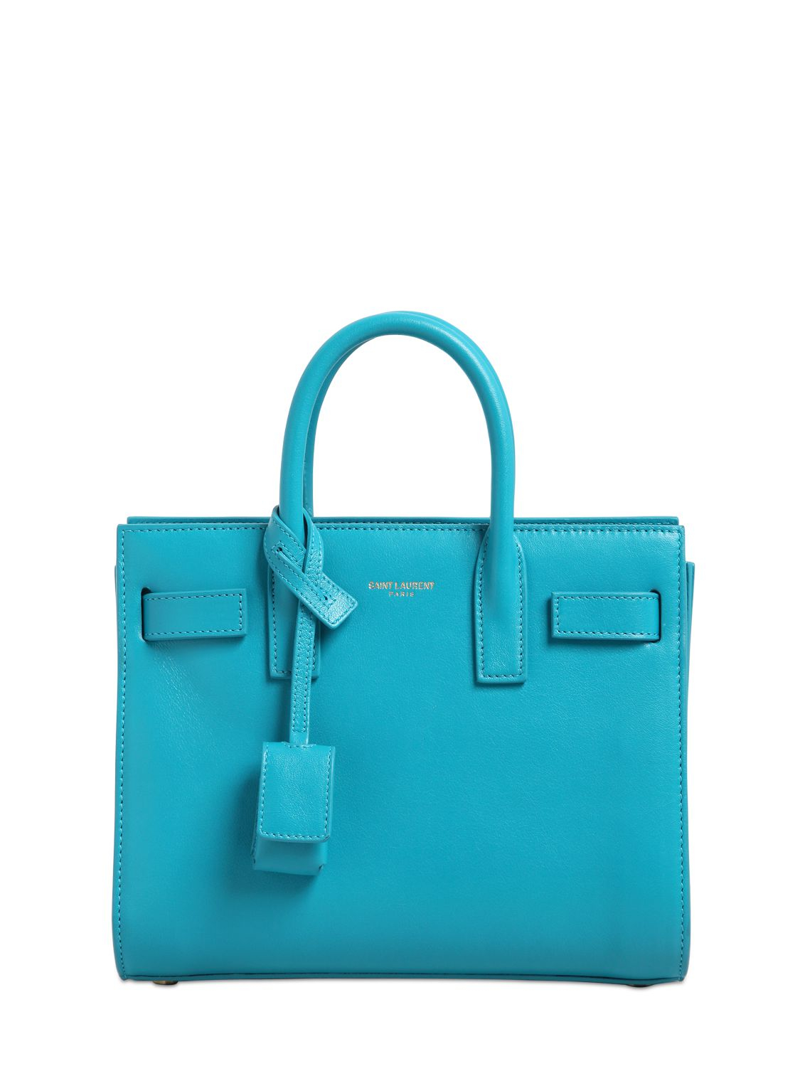 Saint laurent Baby Sac De Jour Leather Shoulder Bag in Blue ...