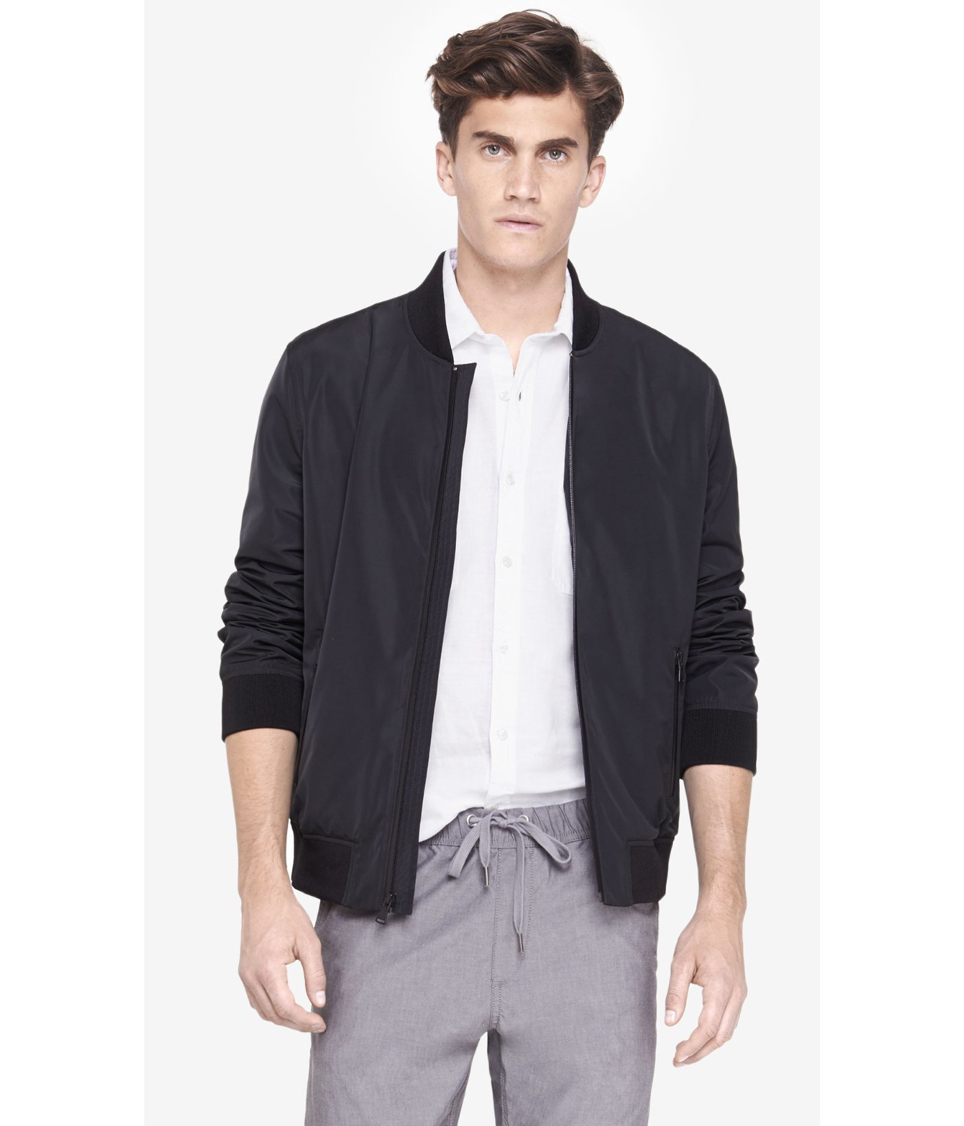Express Black Lightweight Bomber Jacket for Men Lyst