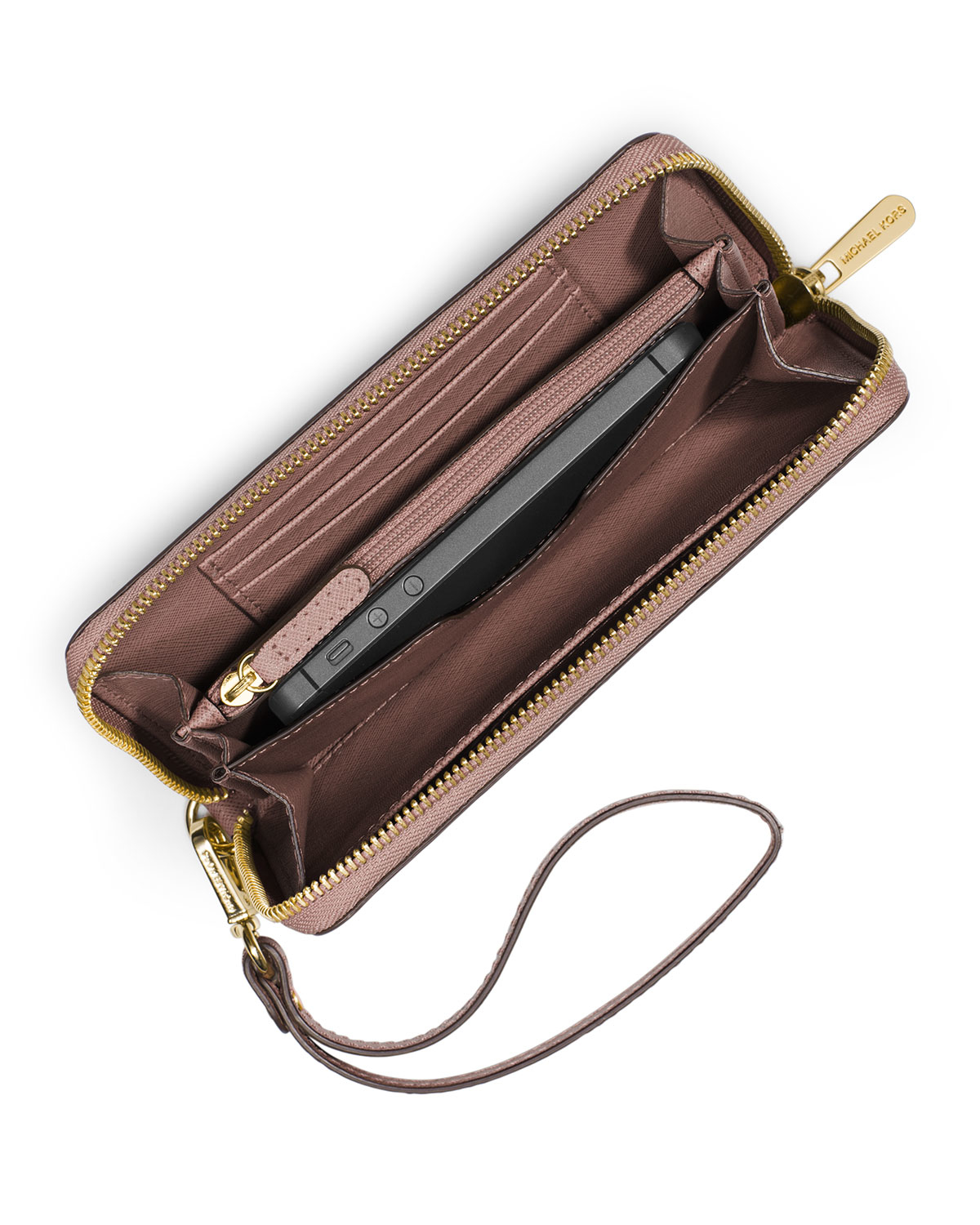 michael kors jet set wristlet wallet