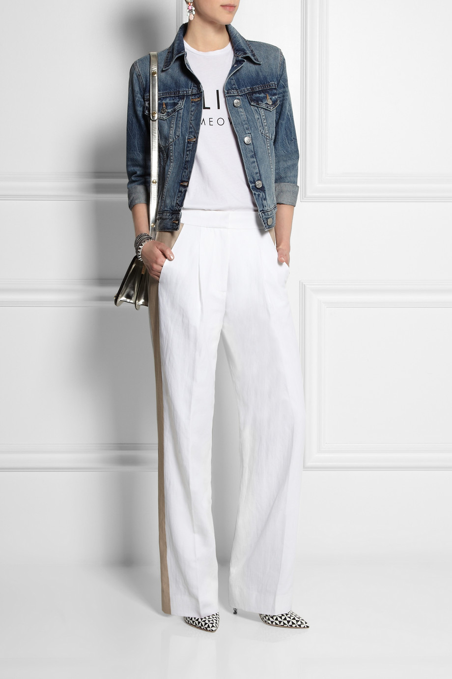 j crew white pants