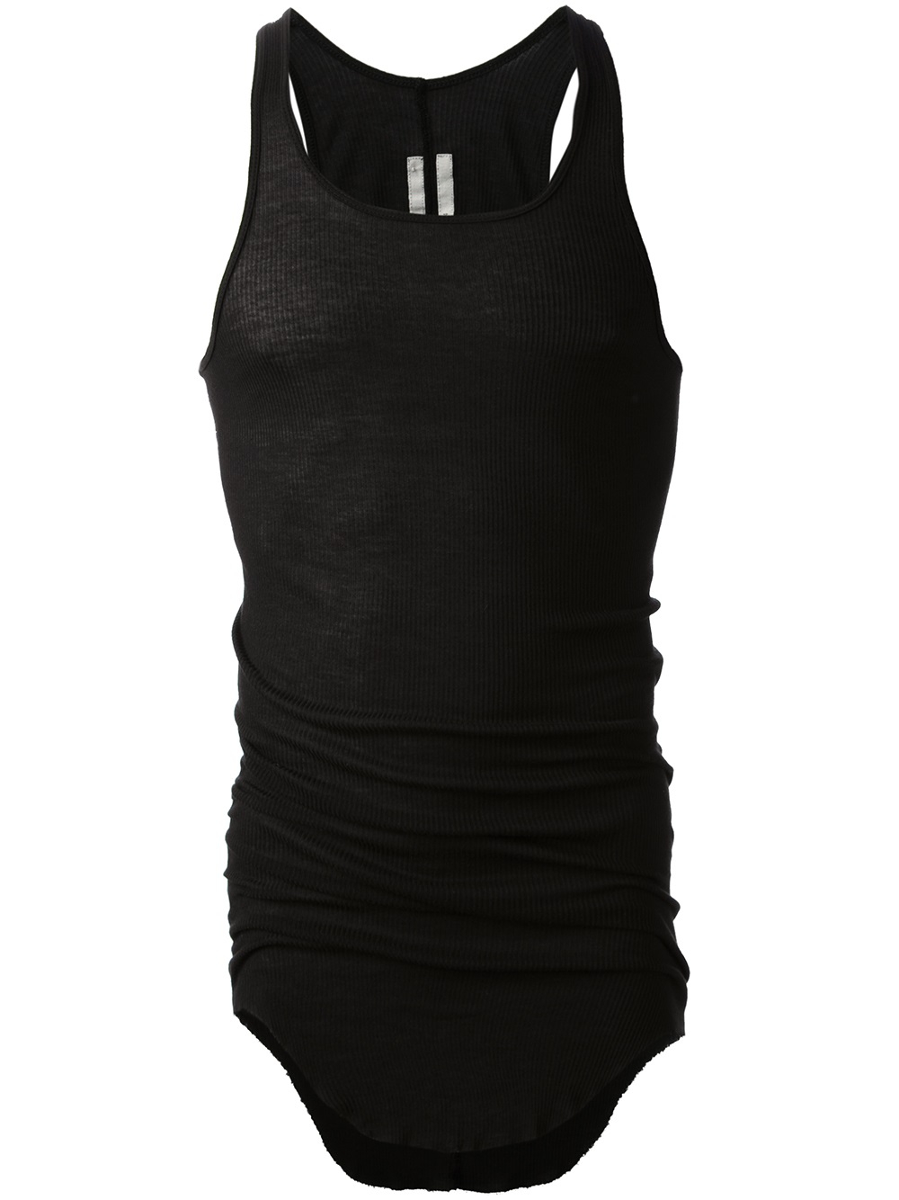 Rick Owens Ribbed Tank Top in Black for Men | Lyst