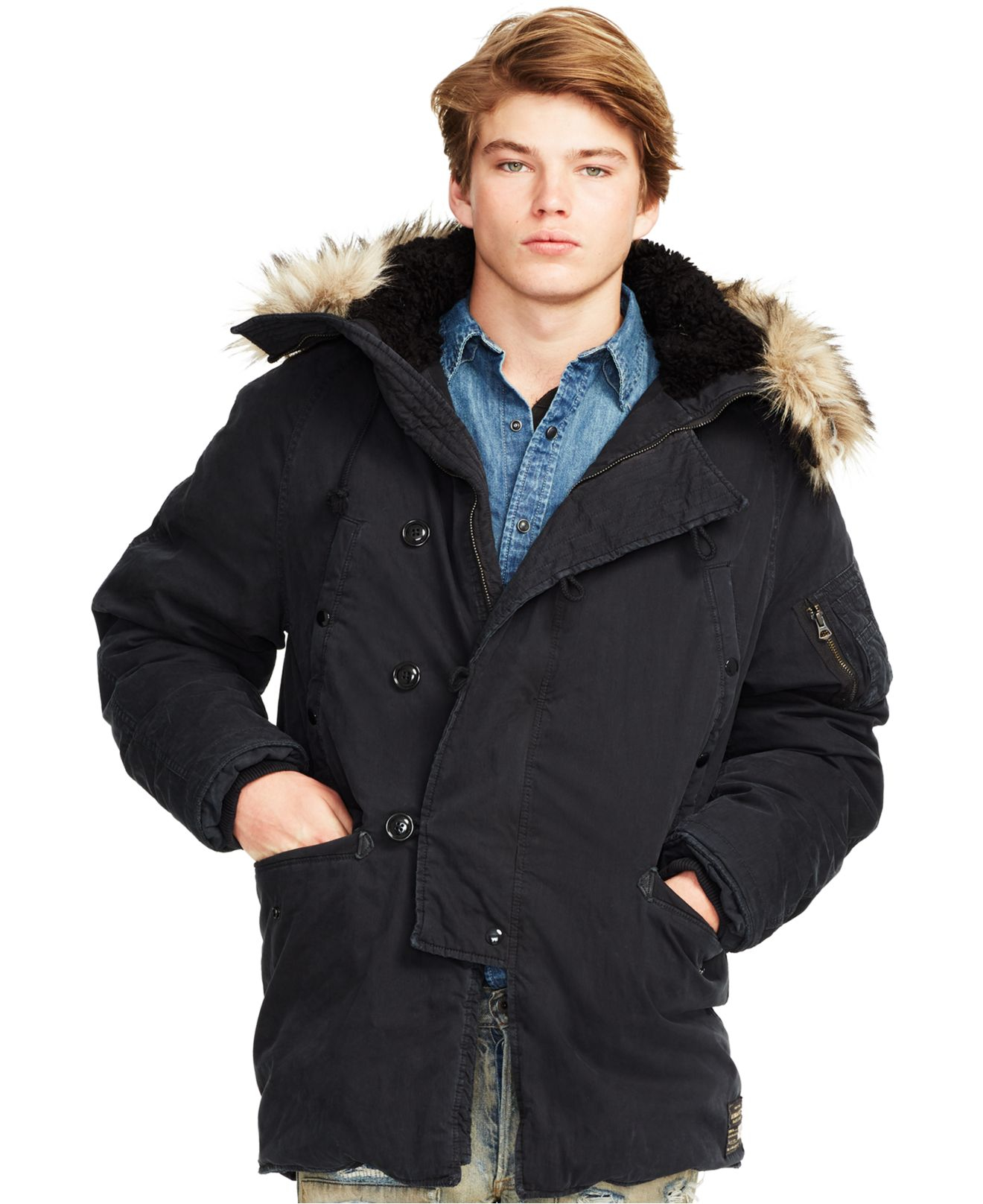ralph lauren jean jacket mens