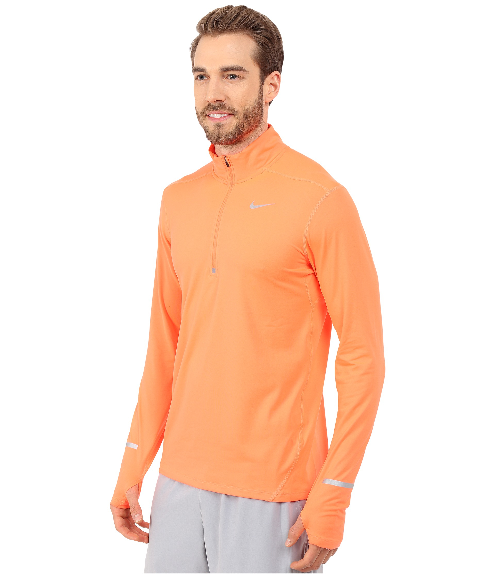 Nike Dri-fit™ Element Half-zip Pullover in Orange for Men | Lyst