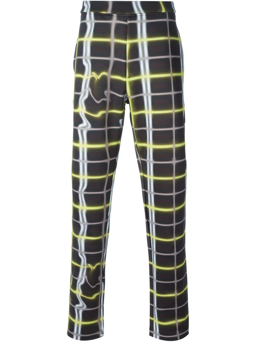 neon plaid pants