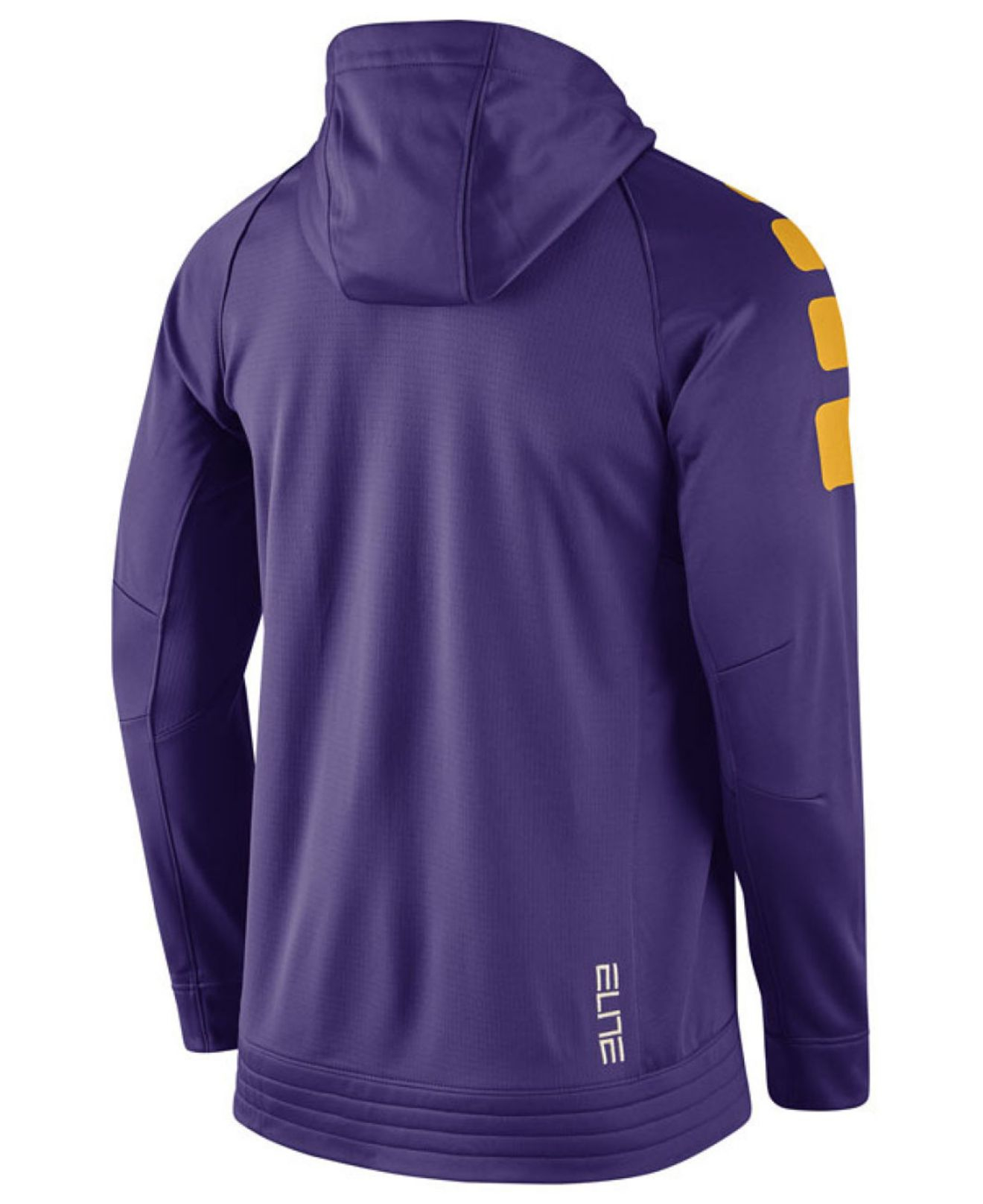 Nike Synthetic Men's Lsu Tigers Elite Stripe Basketball Performance Full-zip  Hoodie in Purple for Men - Lyst