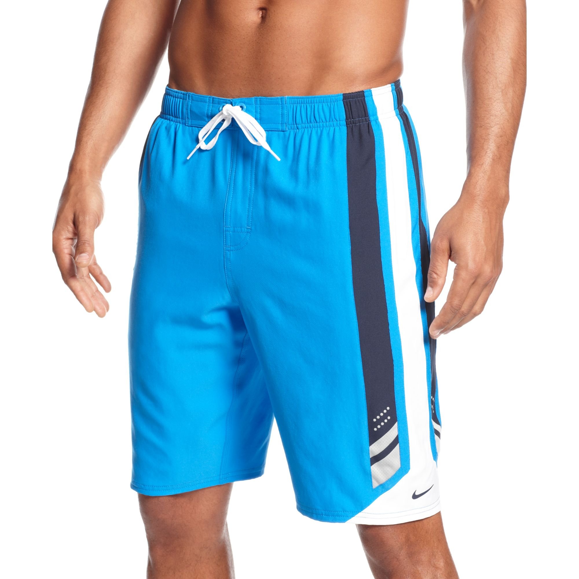 Lyst - Nike Transcend 11 Volley Dri Fit Swim Shorts in Blue for Men