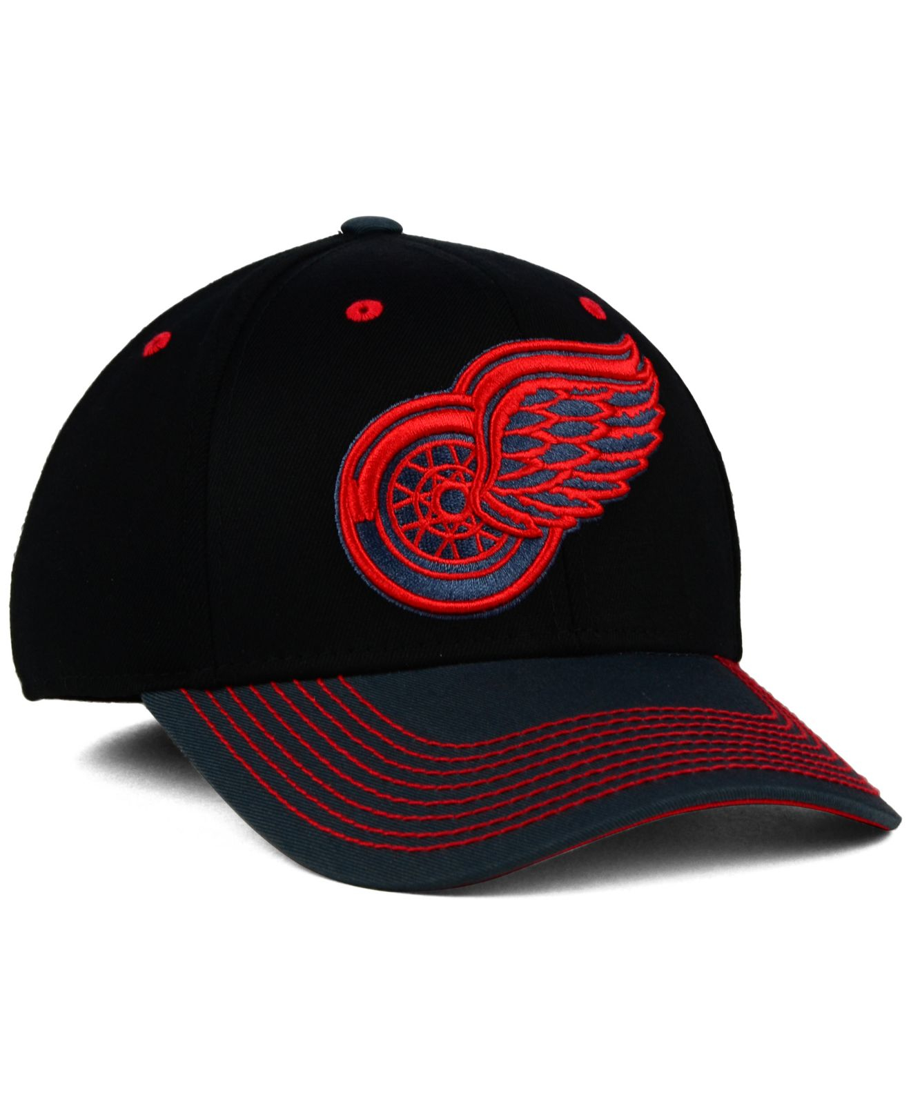 Reebok Detroit Red Wings Tonal Logo Flex Cap in Black for Men Black 